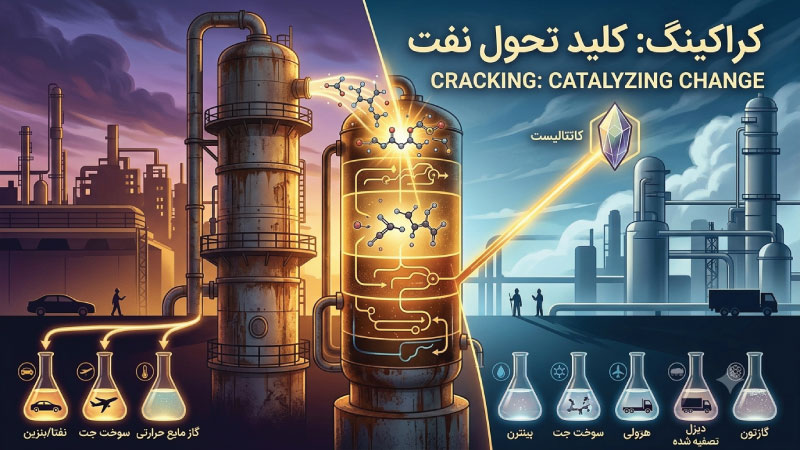 Review of the Cracking Process in Oil Refining